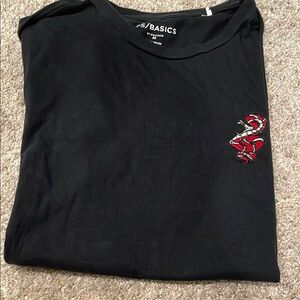 PAC Sun Basics Men’s M black tee shirt with Cobra embroidery